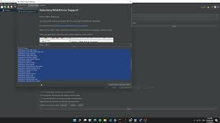Install Selenium or Web driver Support
