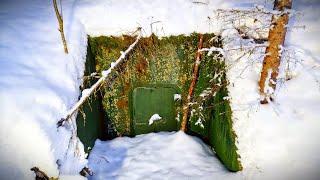 Cold War Military Shelter in Winter