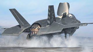 US F-35B Activate Full Power and Transforms Itself During Helicopter Mode