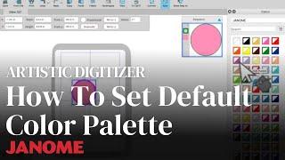 Artistic Digitizer: How to Set Default Color Palette