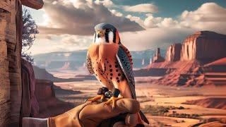 Falconry: Kestrels vs Red tailed hawk