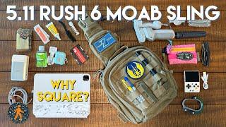 5.11 Rush Moab 6 Sling Pack Review and Walkthrough - Tactical EDC Sling Bag