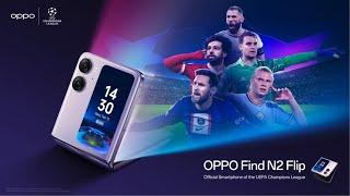 OPPO Find N2 Flip smartphone ufficiale UEFA Champions League 2023