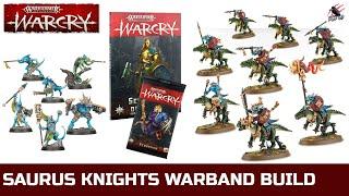 WARCRY SERAPHON WARBAND - Saurus Knights Unboxing Build & Fighter Ability Cards + Starblood Stalkers