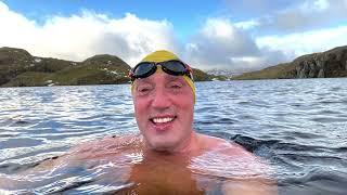 Winter Open Water Swim in Angle Tarn