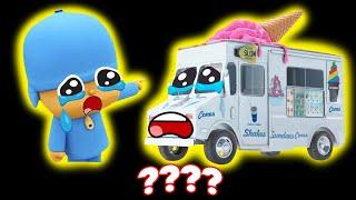 5 Pocoyo & Ice Cream Truck Go Away Sound Variations in 43 Seconds