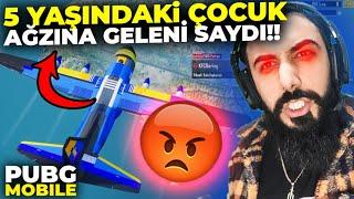 5 YAŞINDAKİ ÇOCUK FENA KÜFÜR ETTİ!!  BU NEDİR YA? YETER! | PUBG Mobile