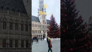 Brussels Christmas Magic in Grand Place! | Belgium Winter Wonderland | #travel #explore #shorts