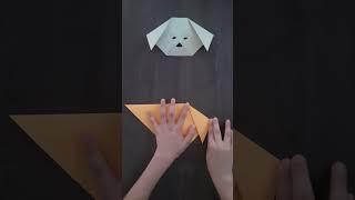 1 Dakikada Kolay Origami Köpek Yapımı #elyapımı #origami #keşfet