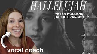 Vocal Coach Reacts to Peter Hollens/Jackie Evancho- Hallelujah