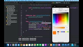 UIColorPickerViewController in Swift iOS 14