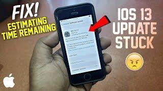 Fix: iOS 13 Update Stuck on estimating time remaining | iphone estimating time remaining | Hindi