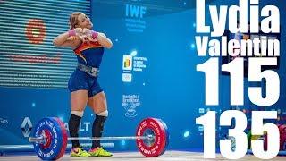 Lydia Valentin (75kg Spain) 115kg Snatch 135kg Clean and Jerk - 2018 European Champion