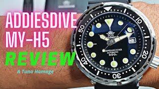 Addiesdive MY-H5 REVIEW. An awesome budget Tuna homage!