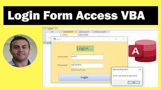 How to create login form in Microsoft Access VBA 2023