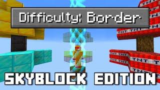 Minecraft Skyblock, But XP Expands The Border