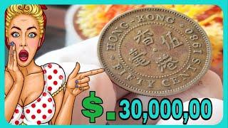 50 Cents 1980 Hong Kong queen Elizabeth Coin worth up to $30,000,00 Coin worth money