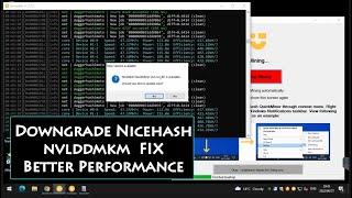 How to Downgrade Nicehash Version | Fix Event 14 Nvidia | Fix Hash Rate Performance 3060LHR