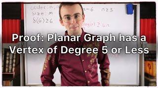 Every Planar Graph has a Vertex of Degree 5 or Less | Graph Theory