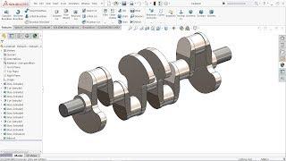 Solidworks tutorial Crankshaft