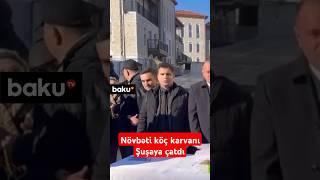 Növbəti köç karvanı Şuşaya çatdı | Mənzillərin açarları təqdim olundu