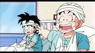 Krillin mimicry just like yajirobe for making fun with him/dragon Ball Z