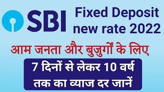 Sbi fd rates full details & Fd calculator ,sbi fixed deposit rate 2022, Sbi fd scheme new rate