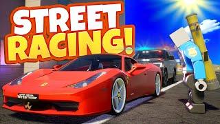 I Got BUSTED Street Racing in My Lego Car in Brick Rigs RP Servers!