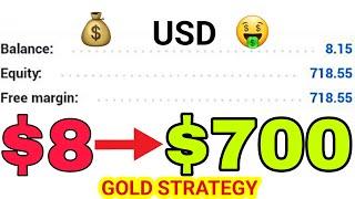 Flipping $8 into $700 in 3 Hours Trading Gold