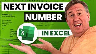 Excel - How to Auto Generate Next Invoice Number: Episode 1505