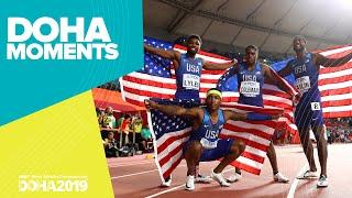 USA Win Men's 4x100m Gold | World Athletics Championships 2019 | Doha Moments