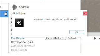 Gradle build failed. See the Console for details. Error!!!! resolved 100%