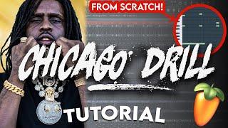 MAKING A CHICAGO DRILL BEAT FOR CHIEF KEEF (How To Make Chicago Drill Beats - FL Studio)