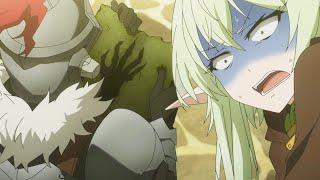 High Elf Archer is Disgusted by Orcbolg Holding the Goblin's Skin | Goblin Slayer S 2