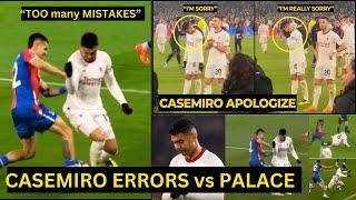 CASEMIRO can't STOP CRYING and apologized to United fans after his ERRORS vs C.Palace | Man Utd News