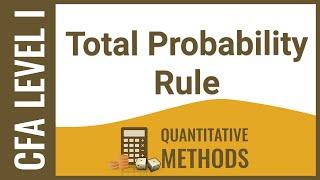 CFA Level I Quant - Total probability rule