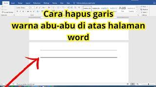 Cara hapus garis tidak bisa dihapus di word dengan mudah