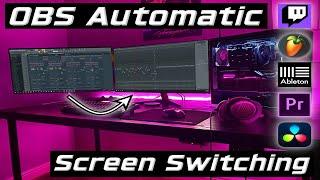 Automatic Screen Switching for Streaming or Recording (OBS Advanced Scene Switcher Setup Updated)