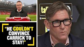 "HE COULD'NT CONVICE CARRICK TO STAY!" Simon Jordan isn’t sure about Ralf Rangnick’s start at #MUFC