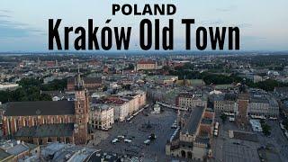 Kraków Old Town - 4K drone video