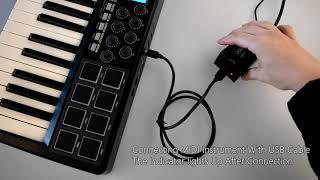 【DOREMiDi】 Use RTP-MIDI USB MIDI Network Box (UR-1) to Connect the Instrument to the LAN