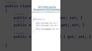 .NET6 MVC Identity CRUD