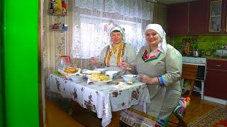 Women live in wild forest village far from civilization. Veps nation of Russia. How people live