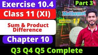 Class 11 Exercise 10.4 Q3 Q4 Q5 Chapter 10 Trigonometric Identities new math book Sindh | sin(α - β)