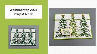 Weihnachten 2024 Projekt Nr 20 Mit den Produkten von Stampin`UP!