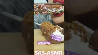 SAS ASMR chocolate covered Marshmallows mukbang bites only #shorts #viral #fyp #new #edit #food #rm