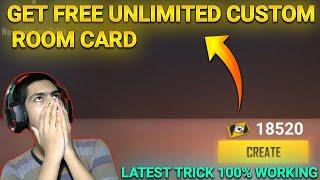 How To Get Unlimited Custom Room Card In Free Fire New Latest Trick, 100% WorkingDaily Free Customs