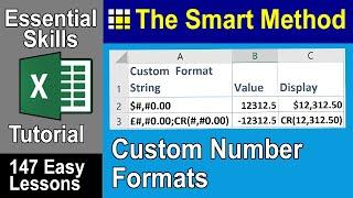 4-4: Use Excel Custom Number Formats to apply ANY number format.