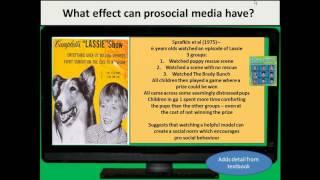 Prosocial effects of media