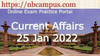 Current Affairs: 25 Jan 2022 (Government Jobs, Competitive Exams - India)